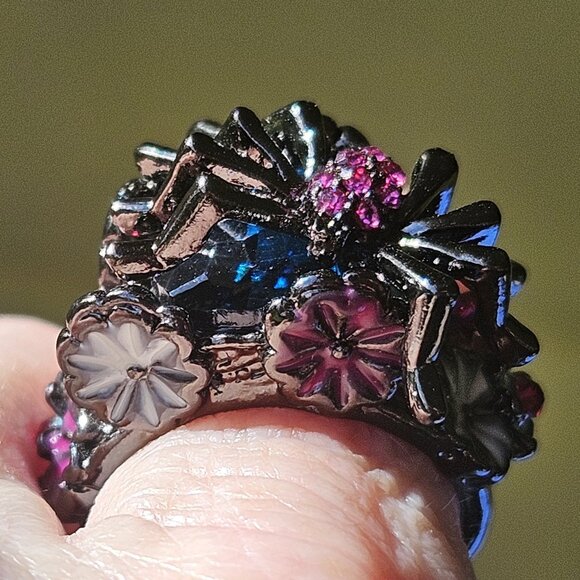 🕷️💐Spider / Floral Ring GORGEOUS - NWOT💐🕷️ - Picture 5 of 16